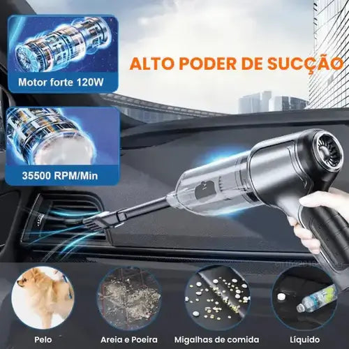 Aspirador de Pó Automotivo Sem Fio